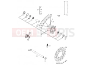 FRONT WHEEL - KTM 400 LC4-E (930306) [EU] 2000