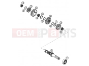 TRANSMISSION I - MAIN SHAFT - KTM 400 LC4-E (930306) [EU] 2000