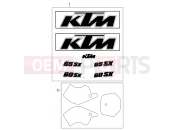 DECAL - KTM 65 SX (600106) [EU] 2000