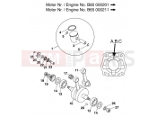 CRANKSHAFT, PISTON - KTM 65 SX (600106) [EU] 2000