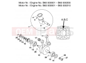 CRANKSHAFT, PISTON - KTM 65 SX (600106) [EU] 2000