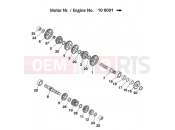 TRANSMISSION II - COUNTERSHAFT - KTM 65 SX (600106) [EU] 2000
