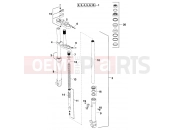 FRONT FORK, TRIPLE CLAMP - KTM 50 SX JUNIOR (600101) [EU] 2000