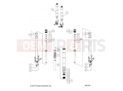 SUSPENSION » SUSPENSION, FORK ASSEMBLY - (800152) - Victory EMPULSE TT (R03) - V16EZBRRBB/CB 2016