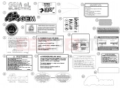 Polaris 2011 LEV GEM - e2/e4/e6/eS/eL/eLXD DECALS | DECALS, 2011 - eL (49GEMDECALS11DECALSEL)