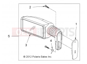 Polaris 2010 LEV GEM - E2/E4/E6/ES/EL/ELXD BODY | BODY, MIRROR, SIDE - e2/e4/e6/eS/eL/eLXD (49GEMBODY11MIRROR)