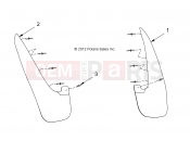Polaris 2010 LEV GEM - E2/E4/E6/ES/EL/ELXD BODY | BODY, MUD FLAPS - e2/e4/e6/eS/eL/eLXD (49GEMBODY11MUDFLAP)