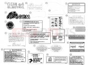 Polaris 2010 LEV GEM - E2/E4/E6/ES/EL/ELXD DECALS | DECALS, 2011 - e4 (49GEMDECALS11DECALSE4)
