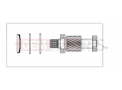 Polaris 2010 LEV GEM - E2/E4/E6/ES/EL/ELXD DRIVE LINE | DRIVE LINE, KIT, INPUT SHAFT - e6/e6wSopt/eLXD (49GEMDRIVELINE11INPUTSHAFT)