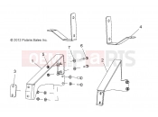Polaris 2010 LEV GEM - E2/E4/E6/ES/EL/ELXD FRAME | FRAME, OPTIONS, BUMPER, BRACKET, REAR - e6 (49GEMOPTIONS11BRKTRR)