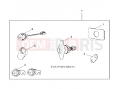 Polaris 2009 LEV GEM - E2/E4/E6/ES/EL/ELXD BODY | BODY, LOCK SET W/HANDLE, MATCHED - e2/e4/e6 (49GEMBODY11LOCK)
