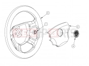 Polaris 2009 LEV GEM - E2/E4/E6/ES/EL/ELXD STEERING | STEERING, WHEEL, 4 SPOKE - e2/e4/e6/eS/eL/eLXD (49GEMSTEER11WHEEL)