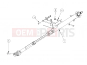 Polaris 2008 LEV GEM - E2/E4/E6/ES/EL/ELXD STEERING | STEERING, COLUMN, SPLINED - e2/e4/e6/eS/eL/eLXD (49GEMSTEER11COLUMNSPLINED)
