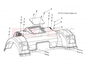 Polaris 2007 LEV GEM - E2/E4/E6/ES/EL/ELXD BODY | BODY, SPAT - e2/e4/e6 (49GEMBODY11SPAT)