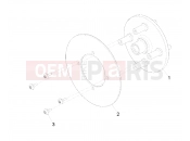 Polaris 2007 LEV GEM - E2/E4/E6/ES/EL/ELXD WHEELS | WHEELS, COMPONENTS, END, 7.56 INCH, DISC 4 BOLT - e2/e6 (49GEMWHEELS11END7.56)