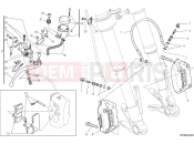 DUCATI Hypermotard SP FRONT BRAKE SYSTEM [MOD:HYM-SP;XST:AUS,EUR,FRA,JAP]