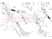 DUCATI Monster 821 Dark HANDLEBAR AND CONTROLS [MOD:M821DARK]