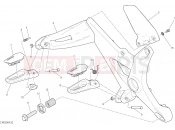 DUCATI Monster 821 Dark FOOTRESTS, RIGHT [MOD:M821DARK]