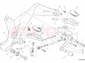 DUCATI 2015 Monster 1200 FOOTRESTS, LEFT [MOD:M 1200]