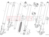DUCATI Multistrada 1200 FRONT FORK [MOD:MS1200;XST:AUS,EUR,FRA,JAP]