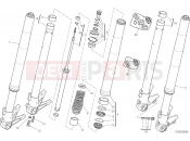 DUCATI 2015 Streetfighter 848 FRONT FORK [MOD:F848;XST:AUS,EUR,FRA,JAP]
