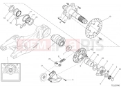 DUCATI 2015 Streetfighter 848 REAR WHEEL SPINDLE [MOD:F848]