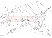 DUCATI 2016 Monster 1200 FOOTRESTS, RIGHT [MOD:M 1200]