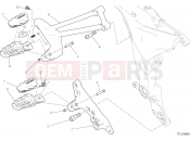 DUCATI 2016 Multistrada 1200 Pikes Peak FOOTRESTS, RIGHT [MOD:MS1200PP]