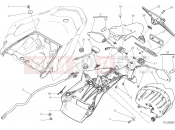 DUCATI 2016 Multistrada 1200 S D Air NUMBER PLATE HOLDER - TAIL LIGHT [MOD:MS1200SA;XST:EUR,FRA]