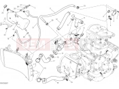 DUCATI Monster 821 COOLING SYSTEM [MOD:M 821]