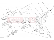 DUCATI Monster 821 FOOTRESTS, RIGHT [MOD:M 821]