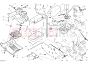 DUCATI Monster 821 Stripe BATTERY HOLDER [MOD:M821 STR]