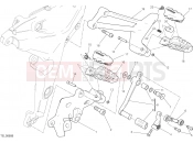 DUCATI Multistrada 1200 FOOTRESTS, LEFT [MOD:MS1200]