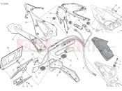 NUMBER PLATE HOLDER - TAIL LIGHT [MOD:1299;XST:JAP] - Ducati Superbike 1299 Panigale 2017
