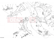 DUCATI SuperSport FOOTRESTS, RIGHT [MOD:SS 939]