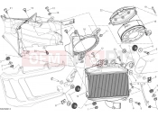DUCATI Diavel RADIATOR, WATER, LH [MOD:DVL]