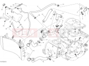 DUCATI Monster 821 COOLING SYSTEM [MOD:M 821]