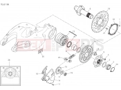DUCATI 2018 Multistrada 1260 PikesPeak HUB, REAR WHEEL [MOD:MS1260PP]