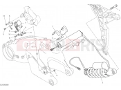 DUCATI 2018 Multistrada 1260 S REAR SHOCK ABSORBER [MOD:MS1260S]