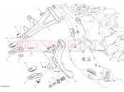 DUCATI 2019 Monster 821 FOOTRESTS, RIGHT [MOD:M 821]