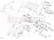 DUCATI 2019 Multistrada 1260 S D Air FOOTRESTS, LEFT [MOD:MS1260SA]