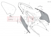 SEAT BIPOSTO [MOD:PANV4] - Ducati Superbike Panigale V4 2019