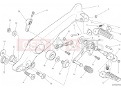 DUCATI Monster 797 FOOTRESTS, LEFT [MOD:M 797]