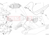 DUCATI 2020 Monster 821 SOSPENSIONE POSTERIORE [MOD:M 821]