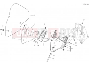 DUCATI 2020 Multistrada 1260 S D Air WINDSHIELD [MOD:MS1260SA]