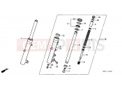 HONDA FJS600D3 ED SILVER WING 2003 F-14 FRONT FORK