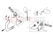 F-3 SWITCH/CABLE - Honda FJS400D7 ED SILVER WING 400 2007