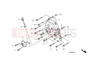 E-7 RIGHT CRANKCASE COVER - Honda FJS400D7 ED SILVER WING 400 2007
