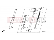 F-14 FRONT FORK - Honda FJS400D7 ED SILVER WING 400 2007
