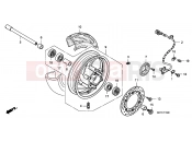 F-16 FRONT WHEEL - Honda FJS400D7 ED SILVER WING 400 2007